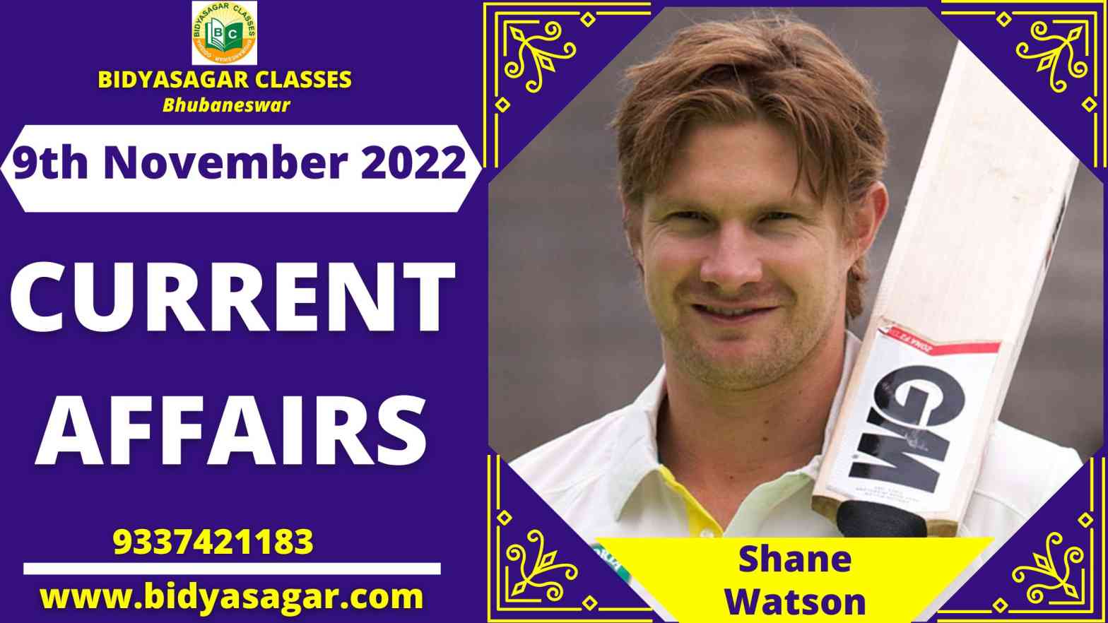 Today's Headlines : 9th November Current Affairs 2022