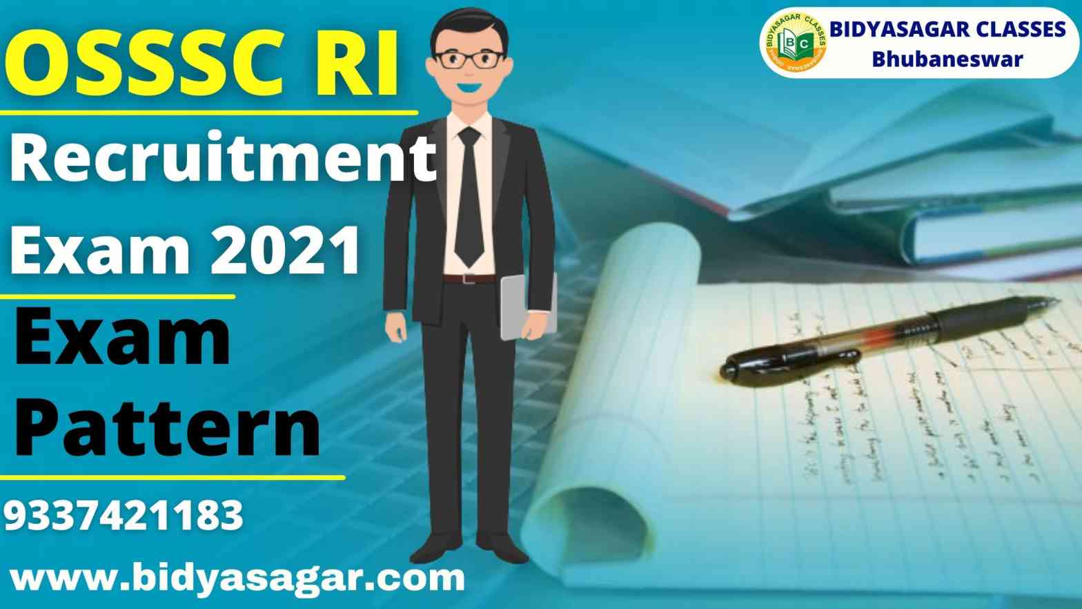OSSSC RI Recruitment Exam 2021 Exam Pattern