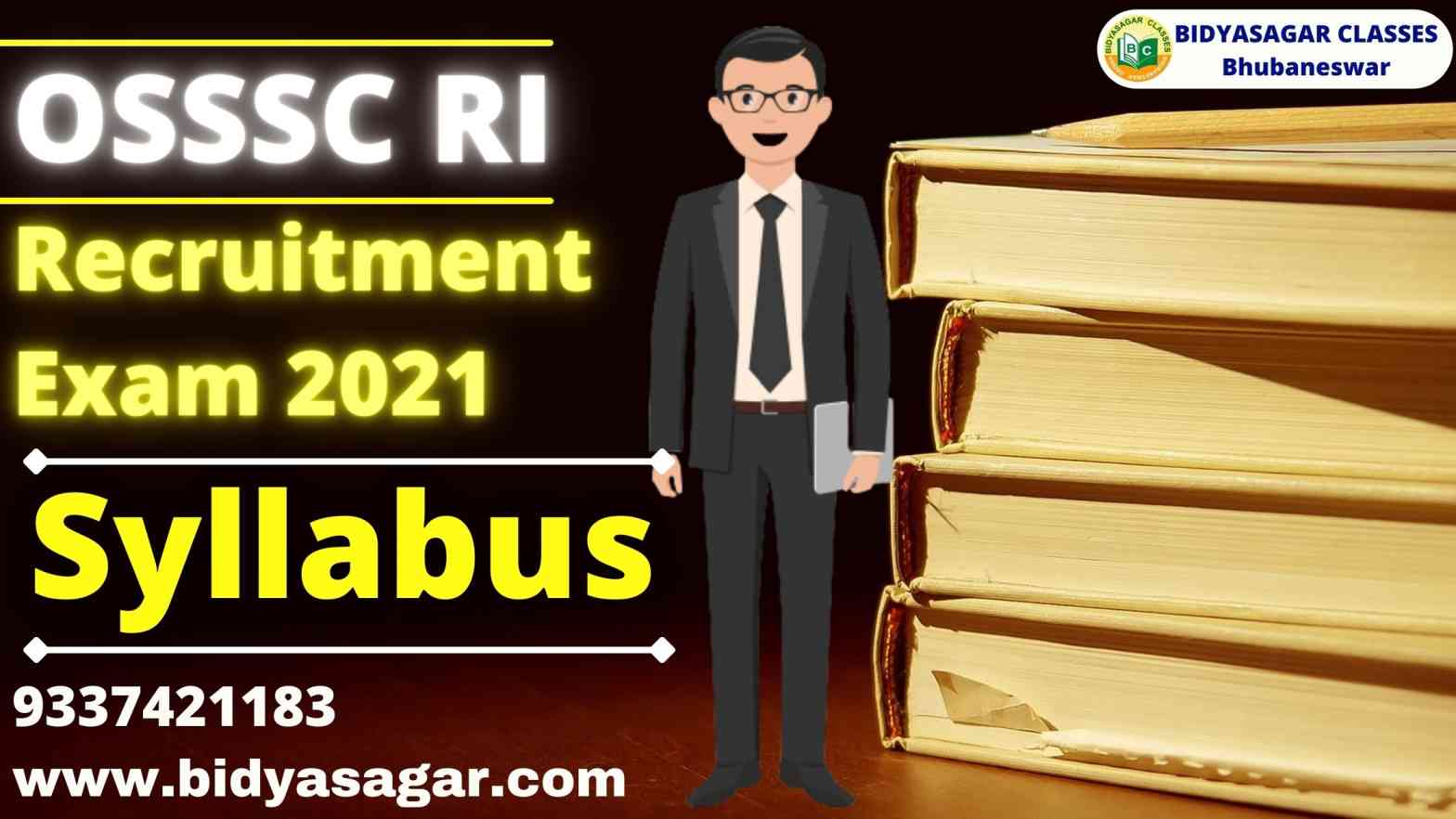 OSSSC RI Recruitment Exam 2021 Syllabus