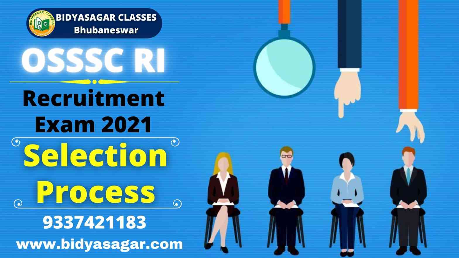 OSSSC RI Recruitment Exam 2021 Selection Process