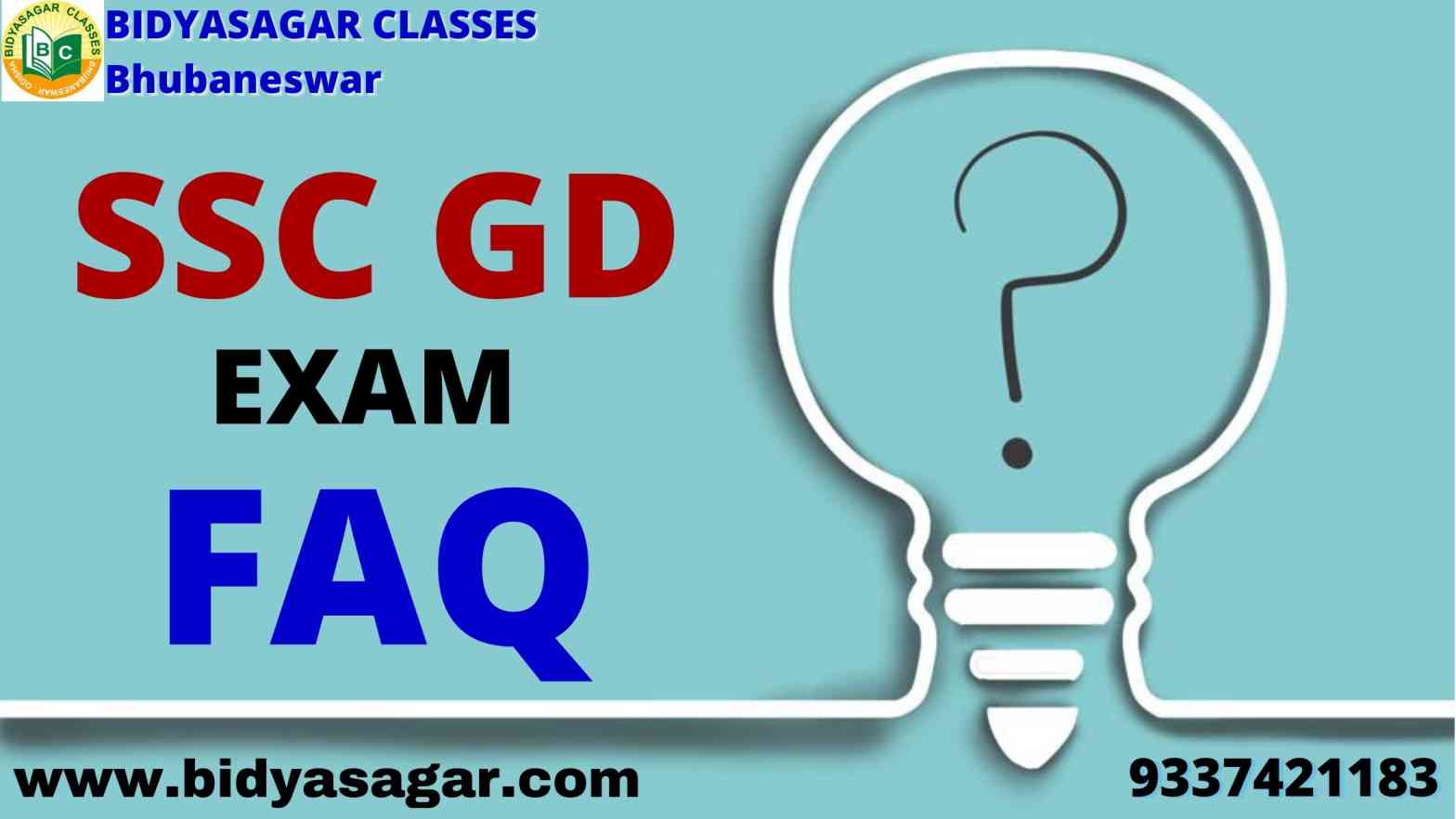 SSC GD Exam FAQ