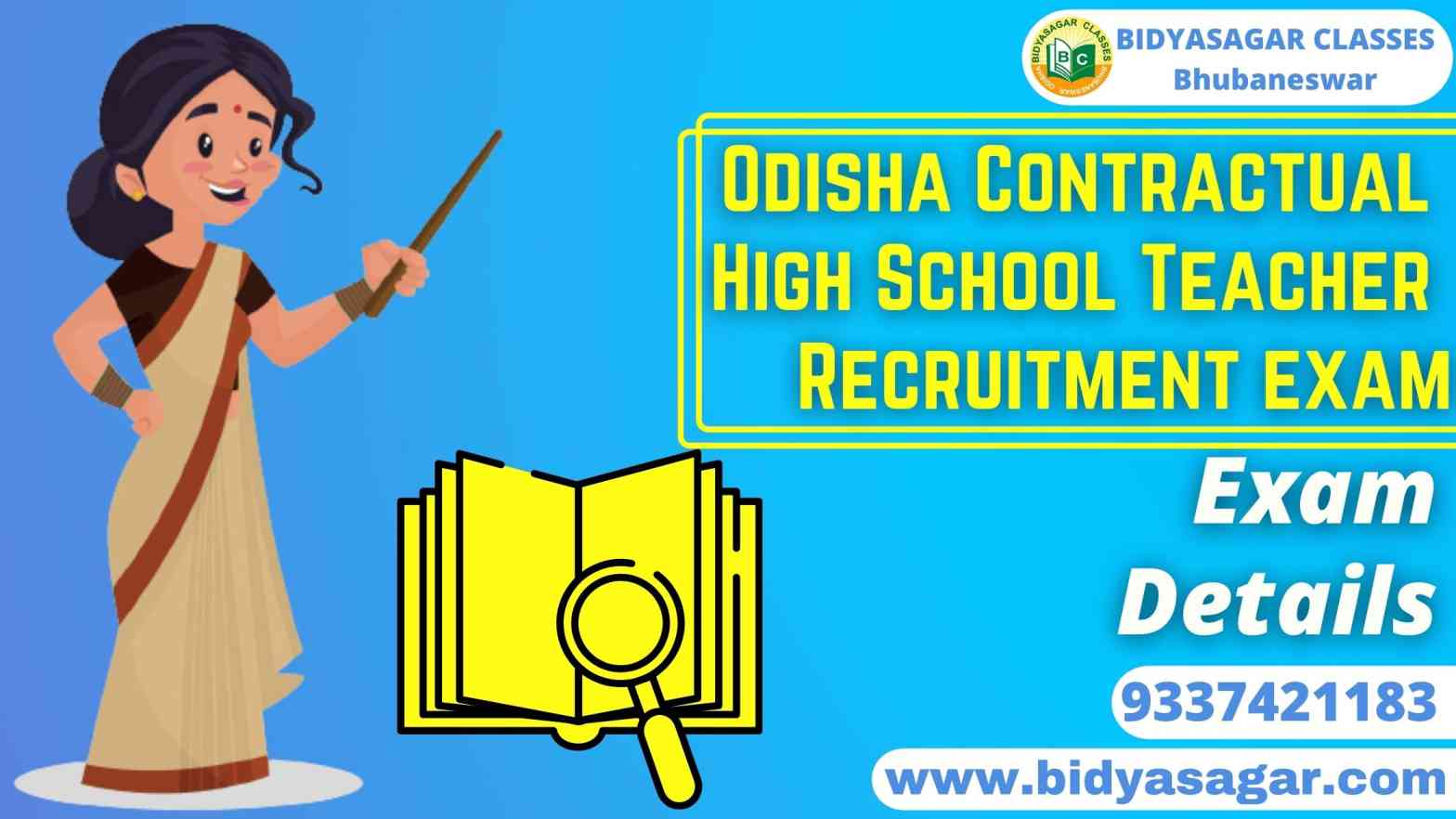 Odisha Contractual High School Teacher Recruitment Exam 2022 Details