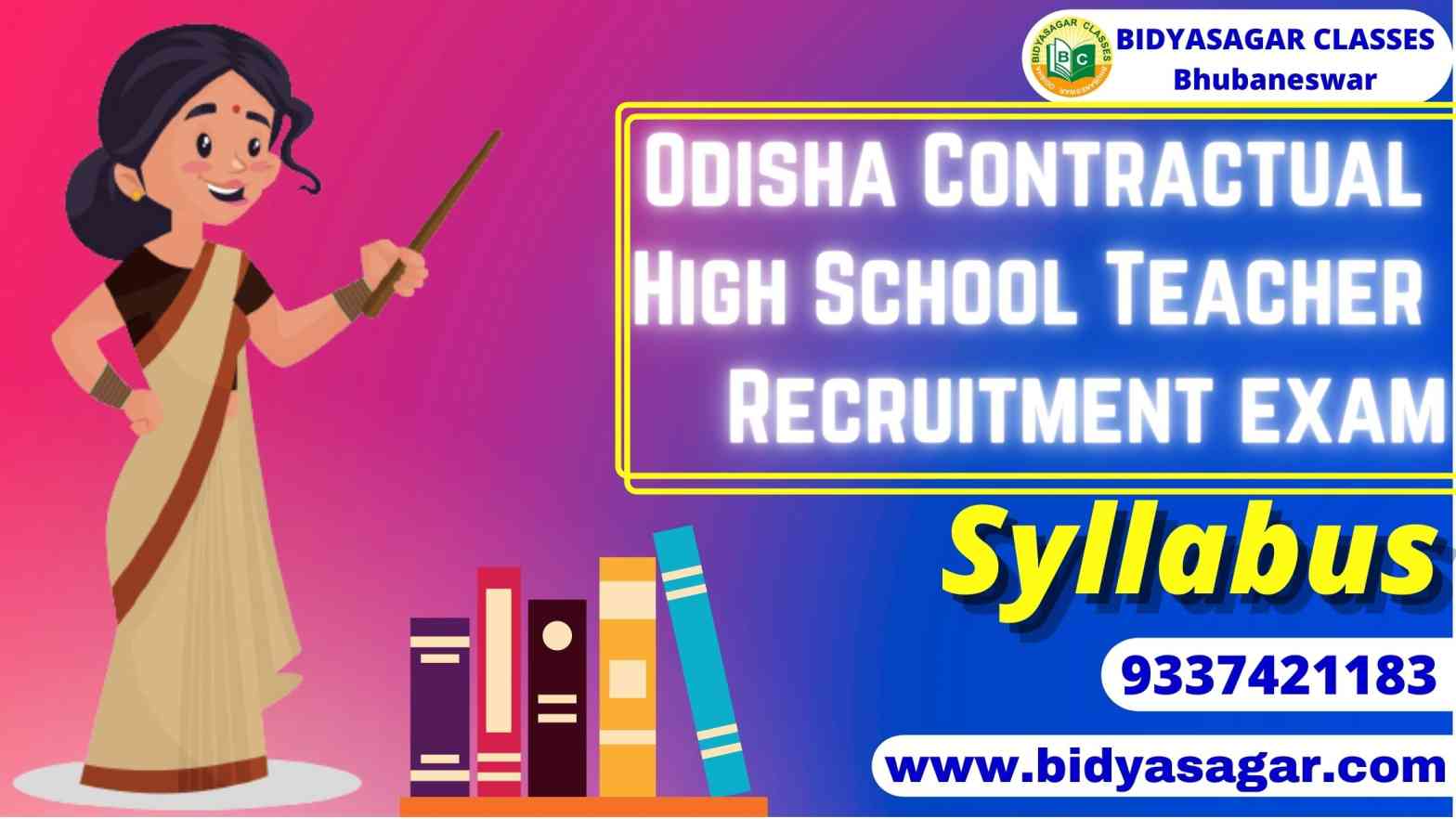 Odisha Contractual High School Teacher Recruitment Exam 2022 Syllabus