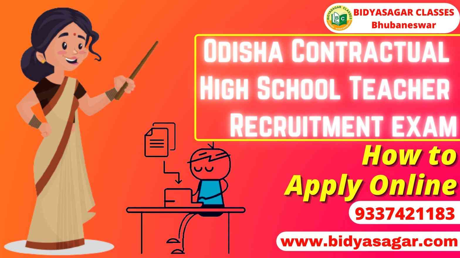 How to Apply Online for Odisha Contractual High School Teacher Recruitment Exam 2022